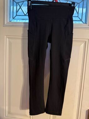 lululemon athletica Black High-Rise Leggings with Side Pockets